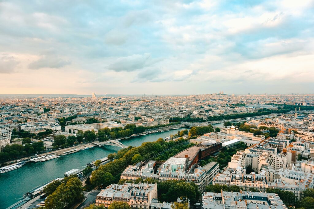 Vue panoramique de la ville de Paris