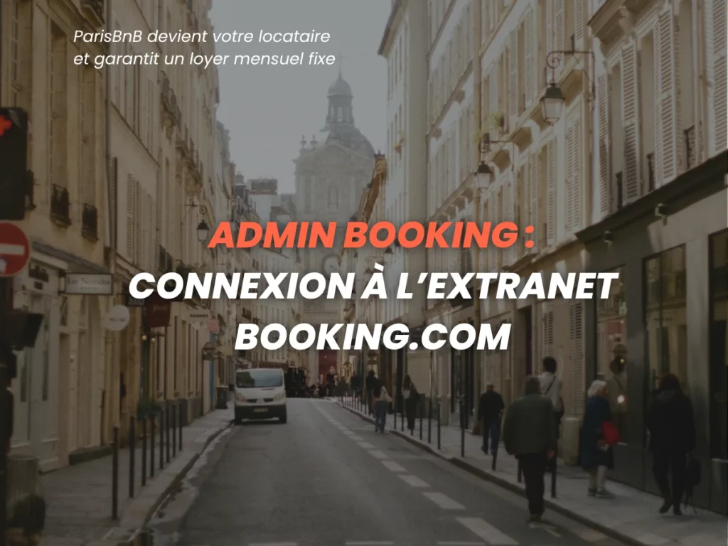 Admin Booking : connexion à l’Extranet Booking.com