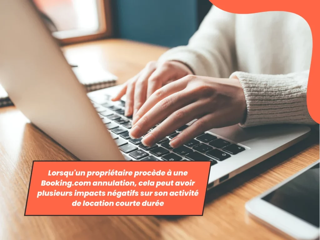 propriétaire procède à une Booking.com annulation