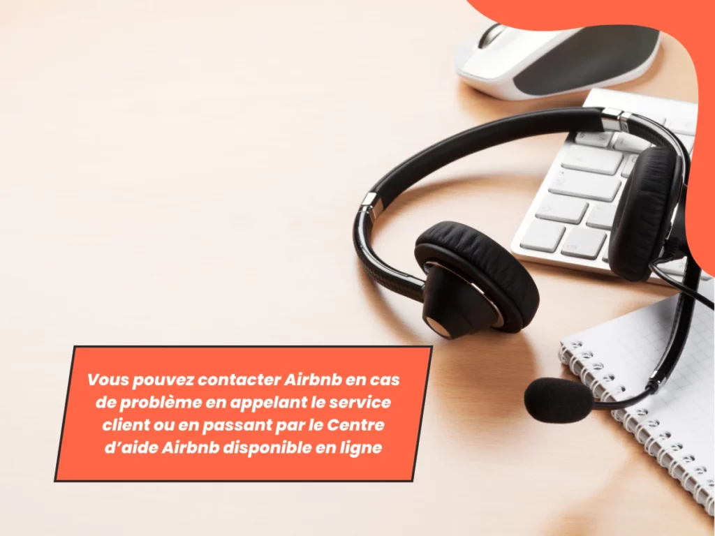 Casque service client pour contacter Airbnb en ligne