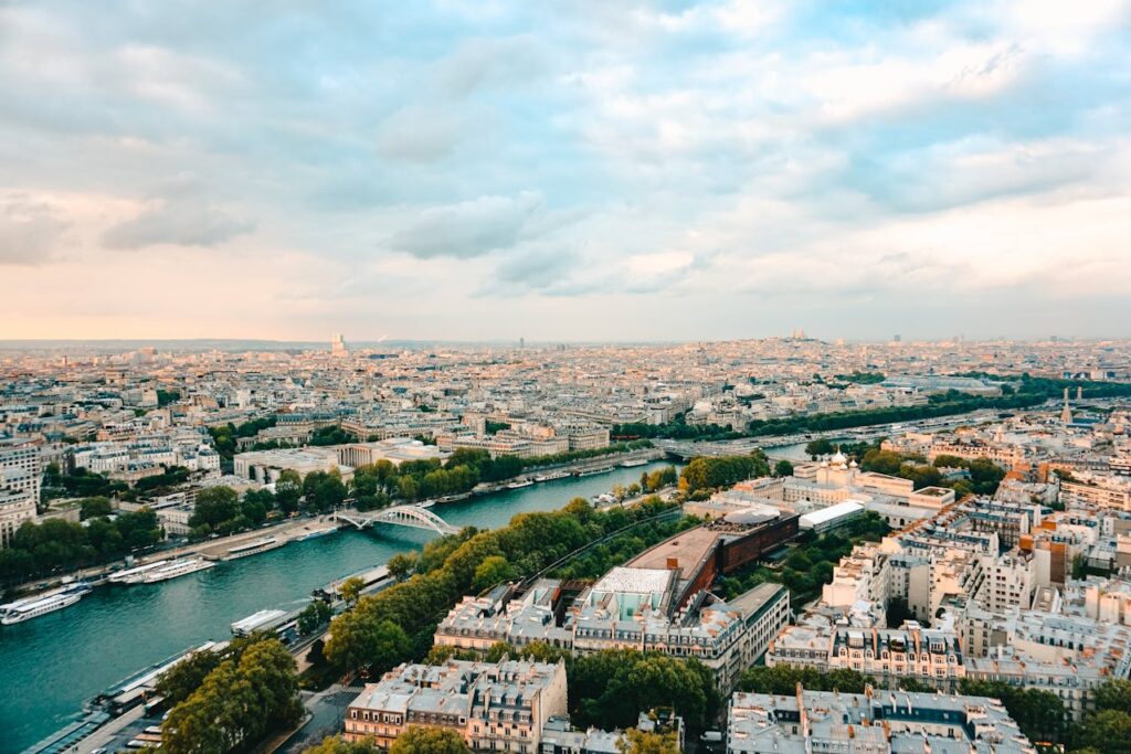 Panoramic View Of City Of Paris
