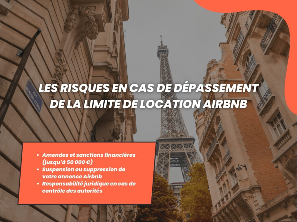 ParisBnB - les risques en cas de dépassement de la limite de location Airbnb