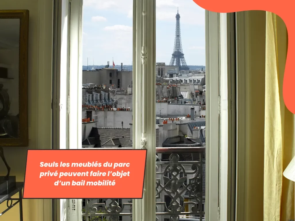 Seuls les logements meublés du parc privé peuvent bénéficier d’un bail mobilité