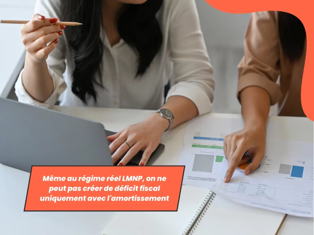 Régime réel LMNP sans déficit fiscal par amortissement