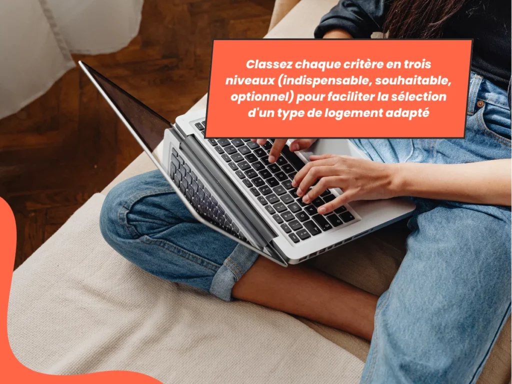 Classez chaque critère logement en trois niveaux