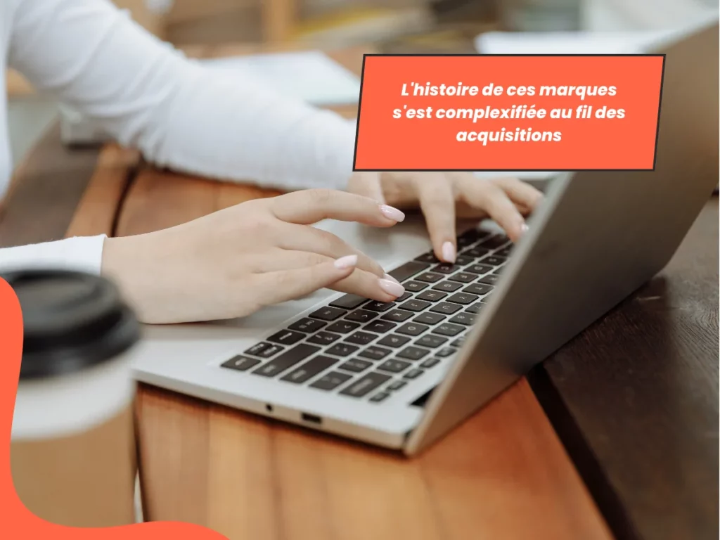 Marques complexifiées acquisitions, histoire évolue avec le temps