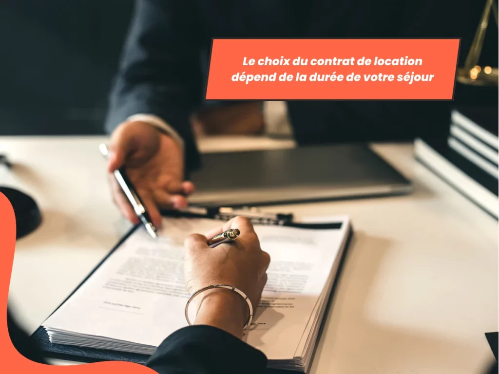 Contrat de location temporaire Paris selon durée du séjour
