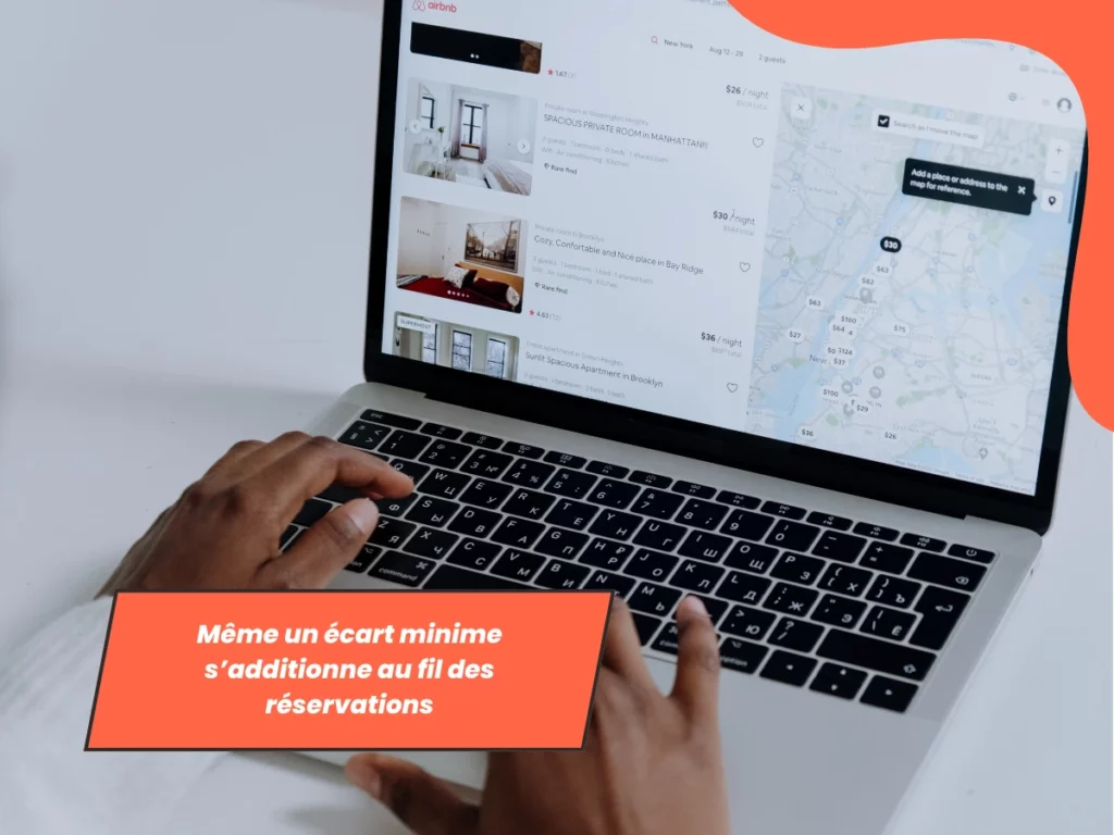 Airbnb réservations, petits écarts cumulatifs impact revenus hôtes