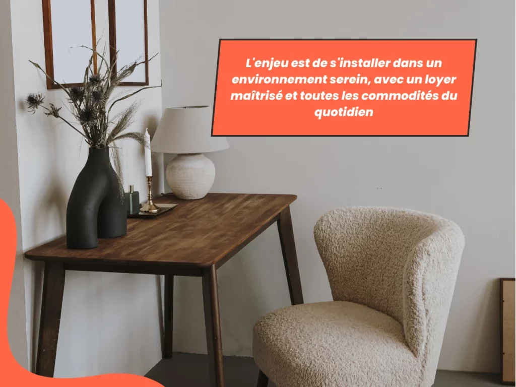 Environnement serein avec loyer maîtrisé et commodités